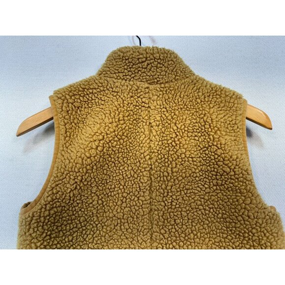 J. Crew Womens Sherpa Fleece Vest XXS Tan Cozy Outerwear - Picture 10 of 10